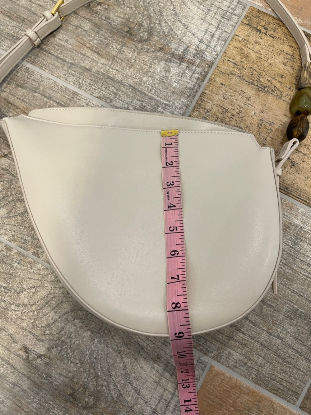ZARA Nude Shoulder Bag Adjustable Strap - Picture 8 of 9